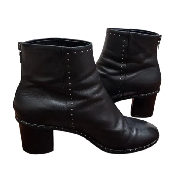 Rag & Bone Willow Stud Leather Boots In Black Size EU 41/US 11 - Picture 11 of 16